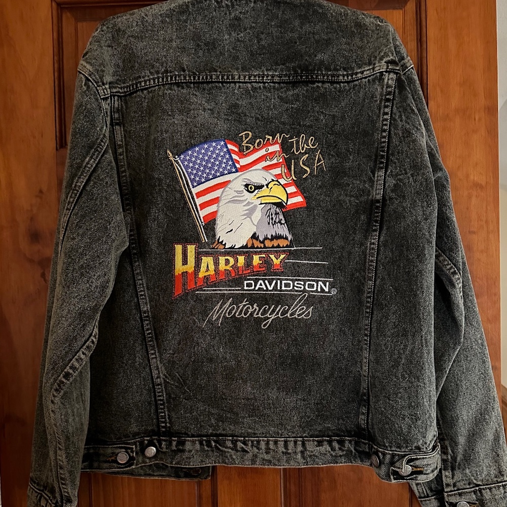 Harley Davidson Jean Jacket Large